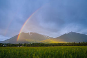rainbow in hope alaska