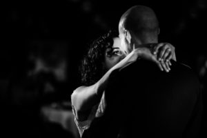 bride and groom first dance black and white