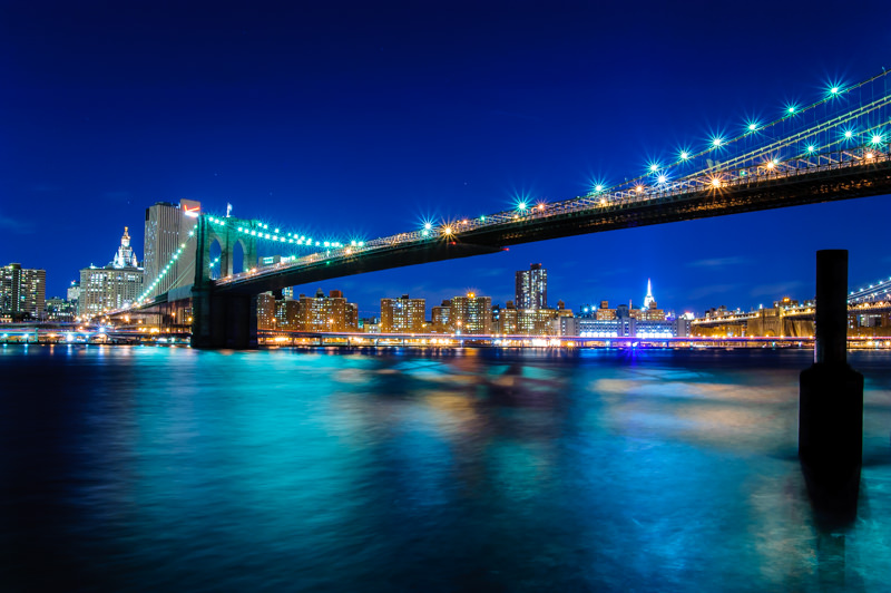 Brooklyn bridge long exposure from brooklyn bridge park