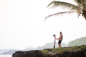 Hawaii Engagement session on the Big Island at Kalani