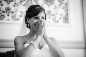 excited bride documentary wedding photographer