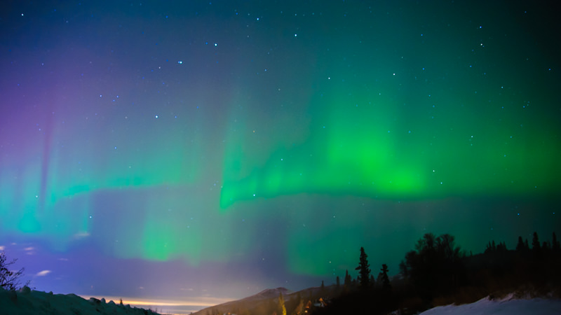 northern lights in anchorage alaska