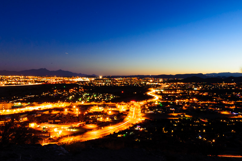 Tucson Arizona long exposure traffic