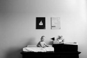 6 month old portrait session in waunakee wisconsin