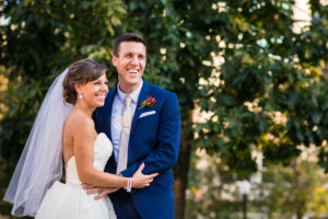 Gayle and Tim during their September wedding portraits at the Capitol
