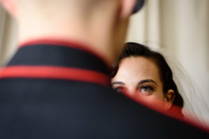 kristina and clint first look in Minneapolis